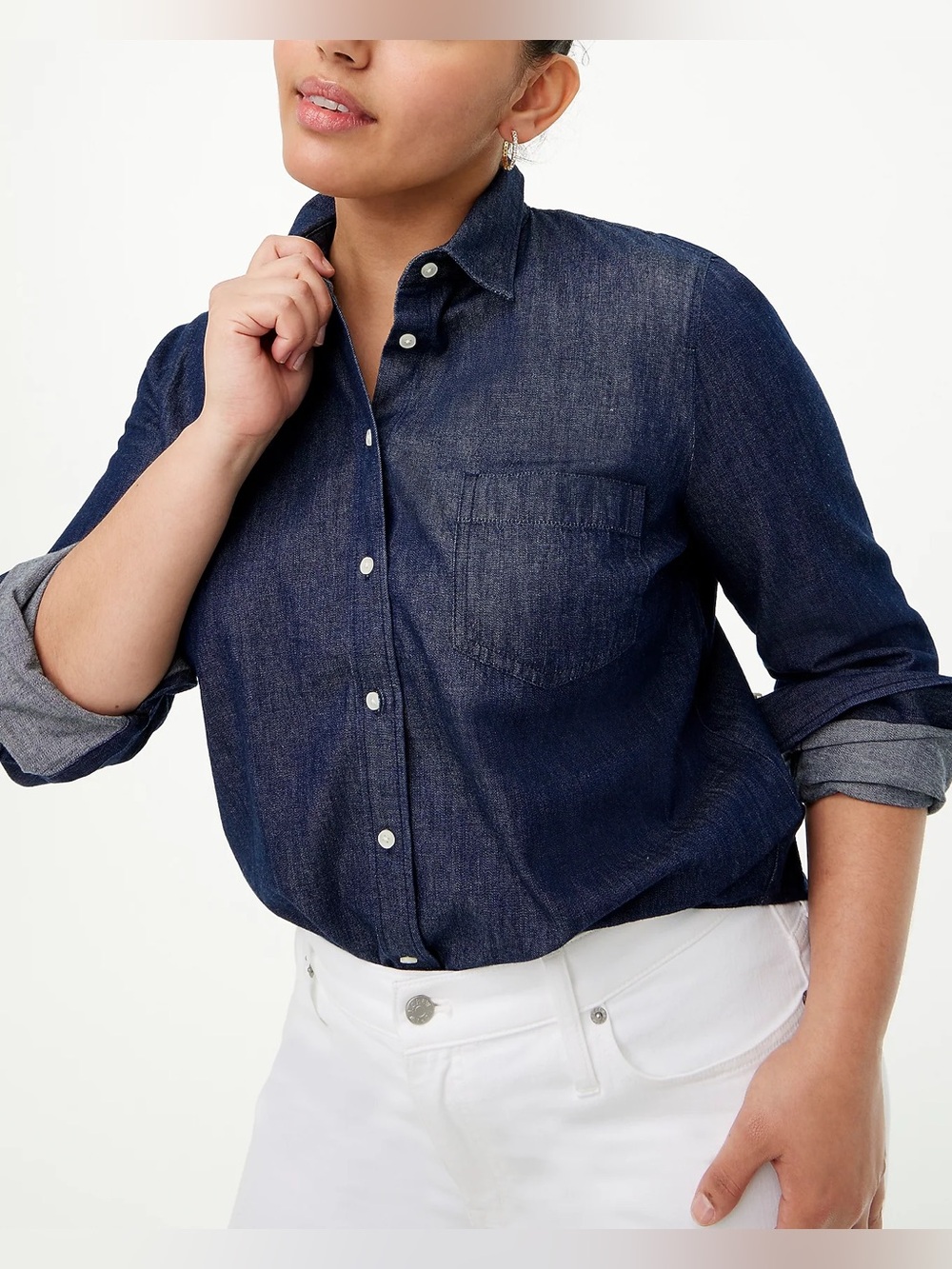 J Crew Chambray Buttoned Shirt N260-3